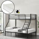 [neu. haus] - lit superpos en mtal avec 2 matelas armature massive pour 3 personnes 210cm x 147, 5cm ...