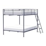 Les tendances - lits superposes en metal - dark grey - sommiers inclus - 2 x 140 x 190 cm - alice Les tendances - lits superposes en metal - dark grey - sommiers inclus - 2 x 140 x 190 cm - alice