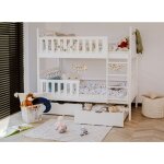 Lit superpos monika - 80x180 cm - sparable en 2 lits - blanc