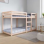 Lit superpos sans matelas 80x200 cm bois de pin massif vidaxl