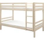 Lits superpos�s s�parables enfant - 2x90x190 cm - pin massif naturel - sommier inclus - ando