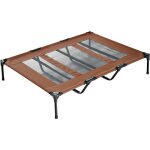 Pawhut - lit sur pieds xxl pour chien chat lit de camp animal lit sur�lev� oxford textil�ne micro - perfor� ...