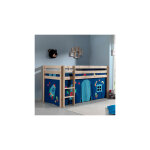 Les tendances - lit surlev 90x200 cm avec chelle naturel dcor fuse - pino