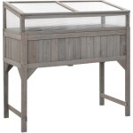 Vidaxl - lit surlev avec serre 110x54x120 cm bois de sapin massif