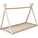 Lit tipi pour enfant 190x90cm en bois valentin - happy garden