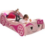 Lit voiture 90x200 bois rose cara