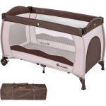 Tectake - lit de voyage pour enfants peu encombrant pliable sac de transport compris, 126 x 65 x 80 cm ...