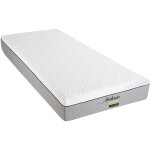 Bellecour - literie ensemble amboise 90x200 cm matelas m�moire de forme + prot�ge matelas anti punaise ...