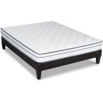 Bellecour - literie ensemble bartoldi 160x200 cm matelas ressorts ensachés + sommier bois Bellecour - literie ensemble bartoldi 160x200 cm matelas ressorts ensachés + sommier bois