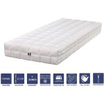 Lot de 2 matelas memoire de forme 80x190 - 23 cm ferme - compatible sommier electrique - confort 7 zones ...