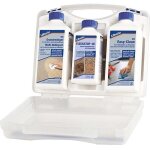 Kit d'entretien 1 pour tous les plans de travail en pierre naturelle lithofin 3 pices : mn nettoyant ...