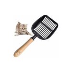 Litière pour chat, pelle à litière pour chats antiadhésive en métal avec support pelle à litière de toilettes ... Litière pour chat, pelle à litière pour chats antiadhésive en métal avec support pelle à litière de toilettes ...