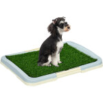 Litire gazon synthtique chien toilette portable  pelouse tiroir  djection dim. 63l x 48l x 6h cm ...
