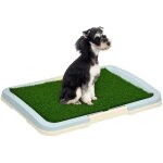 Liti�re gazon synth�tique chien toilette portable � pelouse tiroir � d�jection dim. 63l x 48l x 6h cm ...