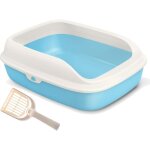 Liti�re en plastique pour chats et animaux domestiques avec pelle 3 tailles et couleurs au choix