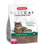 Litire vgtale granules de bois purecat 8 l soit 4. 5 kg pour chat zolux