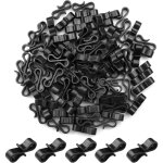 100 pices crochets de gouttire en plastique crochet de lumire de nol crochets  pince en forme s ...