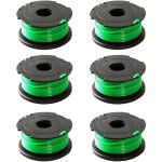 Lot de 6 bobines de fil vert pour débroussailleuse black & decker gl7033 gl8033 gl9035 a6482 Lot de 6 bobines de fil vert pour débroussailleuse black & decker gl7033 gl8033 gl9035 a6482