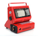 Litzee - chauffage � gaz en c�ramique pour ext�rieur, tente, caravane, camping - rouge