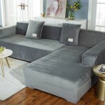 Litzee - housse de canap d'angle avec accoudoirs housse de canap canap de protection extensible en ...