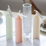 Moules pour bougies 3d plastique moule pour bougies bricolage moule  bougie pour bougies, glise, nol, ...