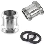 Litzee - raccord en laiton lot de 2 adaptateurs de robinet en laiton, filetage m�le npt de 22 mm, connecteur ...