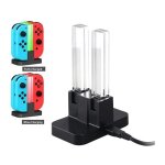 Live house - 4 en 1 chargeur compatible avec manettes joy - con nintendo switch noir