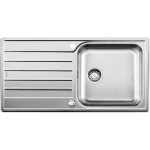 Blanco - livit xl - vier, 100x50 cm, avec commande du vidage, inox bross 518519