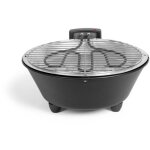 Livoo - barbecue lectrique posable 30cm 1250w noir doc267