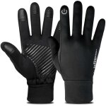 Lling - gant running homme tactile cyclisme hiver chaud sport, gants pour homme(noir, m)
