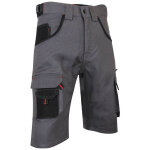 Lma - bermuda bicolore multipoches calcaire gris / noir 46