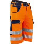 Lma - bermuda de travail multipoches haute visibilit� chandelle orange / marine 44