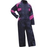 Lma - combinaison de travail agricole enfant bleu / rose fleur couleur bleu / rose - taille v�tement ...