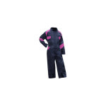 Lma - combinaison de travail agricole enfant bleu / rose fleur couleur bleu / rose - taille v�tement ...