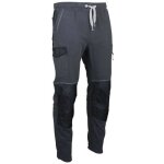 Lma - pantalon 1601 techno taille l gris noir en molleton avec taille lastique