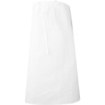 Lma - tablier de cuisinier gastronome 90x100cm blanc unique