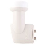 Lnb twin universel hd - triax - ttw 006 - facteur de bruit 0. 3 db - compatible canal + astra - 2 ans ...