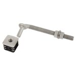 Locinox - charni�re avec bouchons en aluminium pour portillon de jardin avec tigfilet�e 160 mm pour profil ...