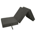 Loft 25 - matelas d'invit� pour le salon, lit simple pliant en z en velours c�tel�, matelas cube d'int�rieur ...