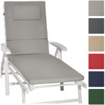 Beautissu - loft rl coussin pour chaise longue gris clair
