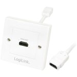 Bloc prise murale encastrable - hdmi - blanc Bloc prise murale encastrable - hdmi - blanc