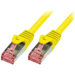 Cable reseau jaune 1. 00m sftp blinde rj45 cat6