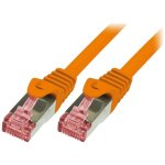 Cable reseau orange 1. 00m sftp blinde rj45 cat6