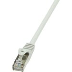 Cp2012s rj45 cble rseau, cble patch cat 6 f / utp 0. 25 m gris avec cliquet d'encastrement 1 pc(s) ...