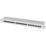 Ett - logilink np0060 24 ports panneau de brassage 483 mm (19') cat 6a 1 uh gris y258342