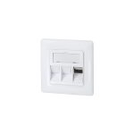 Logilink professional logilink nk4055 nk4055 botier encastrable pour 3 modules keystone blanc pur (ral ...