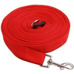 Longe pour chien, 15m rouge longe de dressage extra longue pour chiens, petits, moyens et petits chiens ...