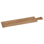 Meubletmoi - longue planche  dcouper 60 cm en bois de teck avec manche - elea