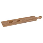 Meubletmoi - longue planche � d�couper 61 cm en bois de teck avec manche - erra