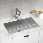 Lonheo vier 1 bac 74x44x20cm vier sous plan en acier inoxydable 304 vier cuisine bross avec systme ...